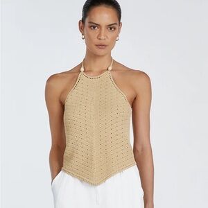 DISSH Morgan Natural Crochet Top